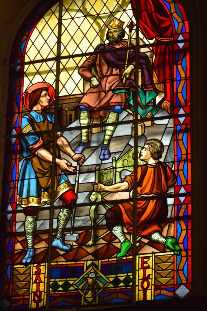 stained glass, window, church, king, dagobert, serve, halo, throne, men, sceptre, interior, faith, religion, catholic, throne, throne, throne, throne, throne